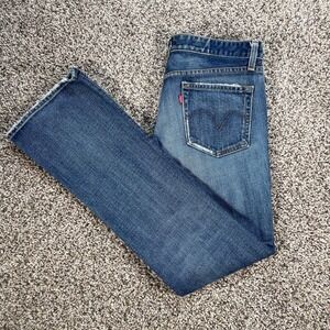 Levi's Premium Ultimate Boot Cut Womens 30x31 Jeans USA Made Blue Denim Low Rise